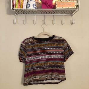 F21 Multi-Colored Crop Top